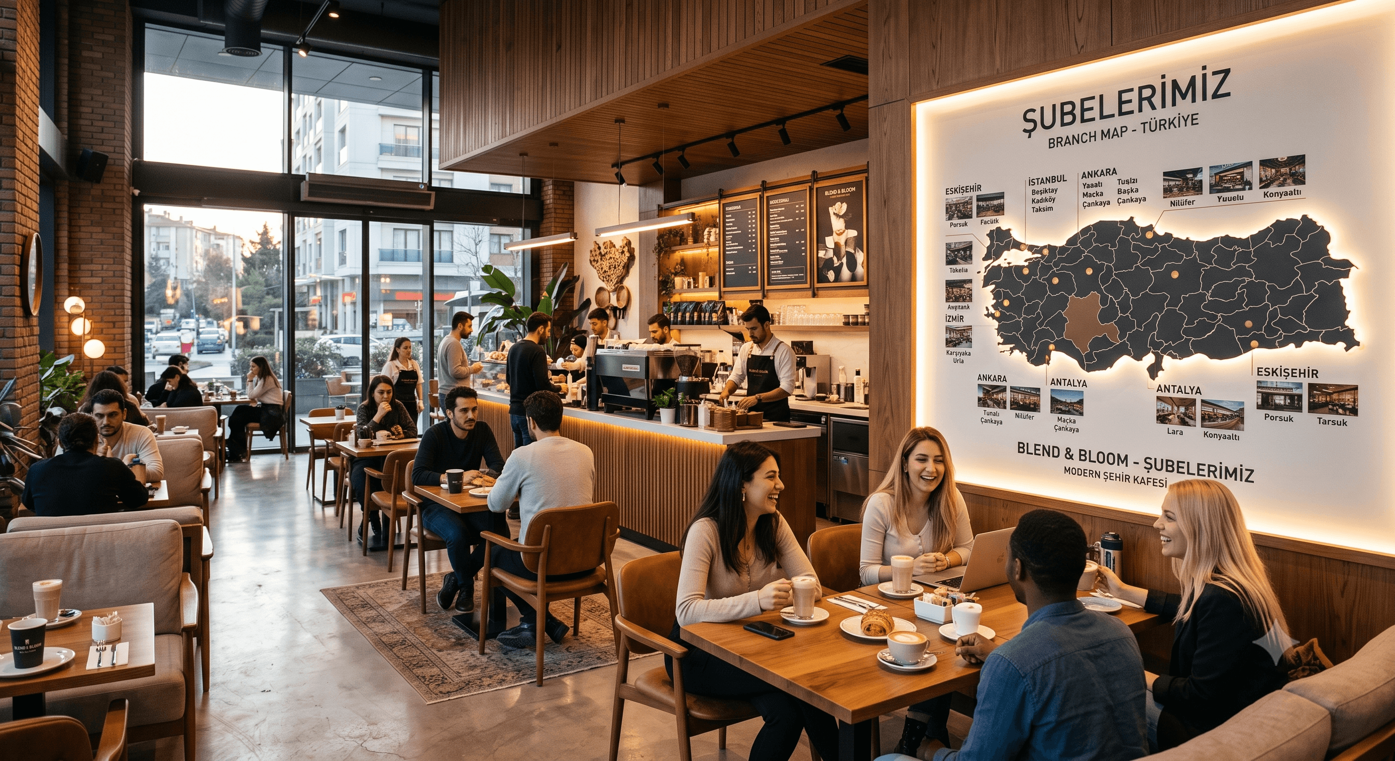 Modern kafe içi